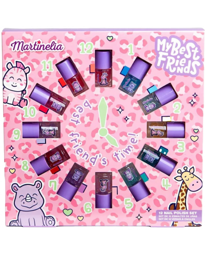 Комплект детски лакове за нокти Martinelia - Best Friends, 12 броя - 1