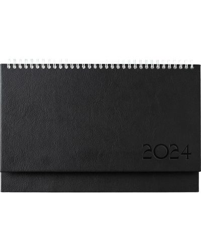 Кожен настолен календар Казбек - Черен, 2024 - 1