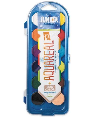 Комплект водни бои Junior - 12 цвята - 1