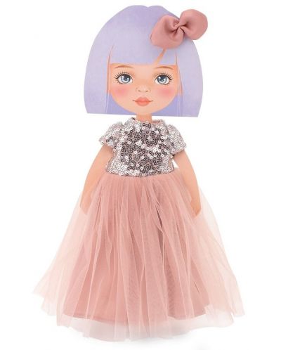 Комплект дрехи за кукла Orange Toys Sweet Sisters - Розова рокля с пайети - 2