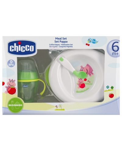 Комплект за хранене Chicco - За деца над 6 месеца