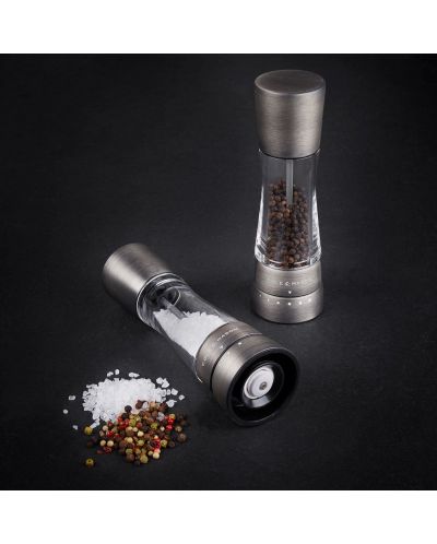 Комплект мелнички за сол и пипер Cole & Mason - Derwent Titanium, 19 cm - 2
