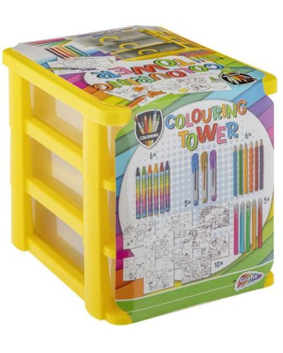 Комплект за рисуване и оцветяване Grafix - скрин - 3