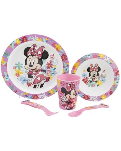 Комплект за хранене Stor - Micro, Minnie Mouse Spring Look, 5 части  - 1