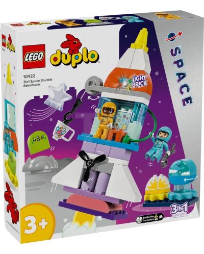 Конструктор LEGO Duplo 3 в 1 - Приключения с космическа совалка (10422) - 1