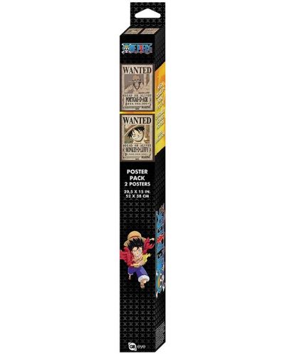 Комплект мини плакати GB eye Animation: One Piece - Luffy & Ace Wanted Posters (Series 2) - 4