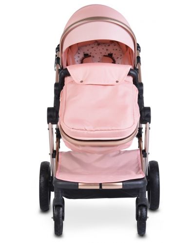 Комбинирана детска количка 2 в 1 Moni - Polly, розова - 4