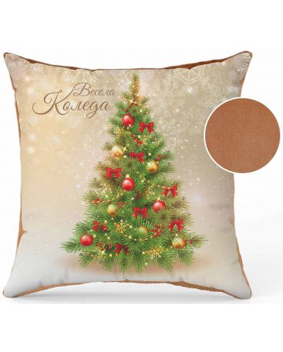 Коледна възглавничка с елха Амек Тойс - Весела Коледа - 1