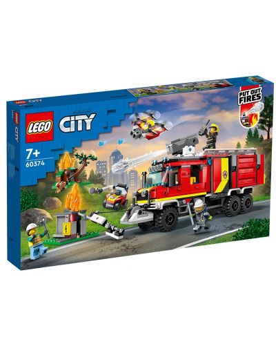 Конструктор LEGO City - Камион на пожарната команда (60374) - 1