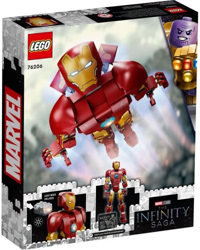 Конструктор LEGO Marvel - Avengers Classic, Железният човек (76206) - 4
