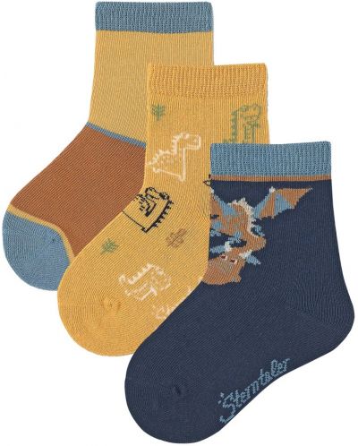 Комплект детски чорапи за момче Sterntaler - 17/18 размер, 6-12 месеца, 3 чифта - 2