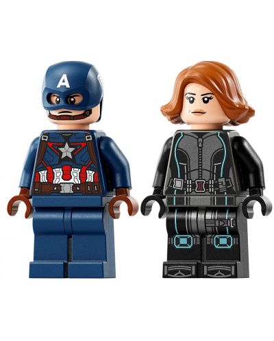 Конструктор LEGO Marvel Super Heroes - Мотоциклетите на Капитан Америка и Черната вдовица (76260) - 6