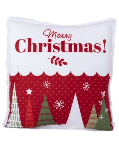 Коледна възглавничка с елхички Амек Тойс - Merry Christmas - 1
