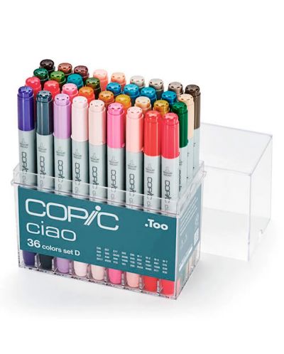 Комплект маркери Too Copic Ciao - Set D, 36 цвята - 1