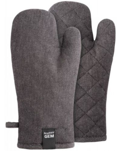 Комплект кухненски ръкавици BergHOFF - GEM, черни - 1