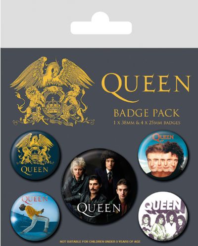 Комплект значки Pyramid Music: Queen - Classic - 1