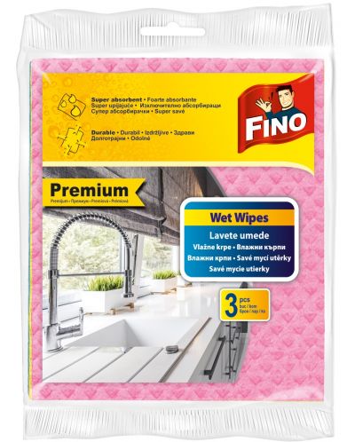 Комплект влажни кърпи Fino - Premium, 3 броя - 1