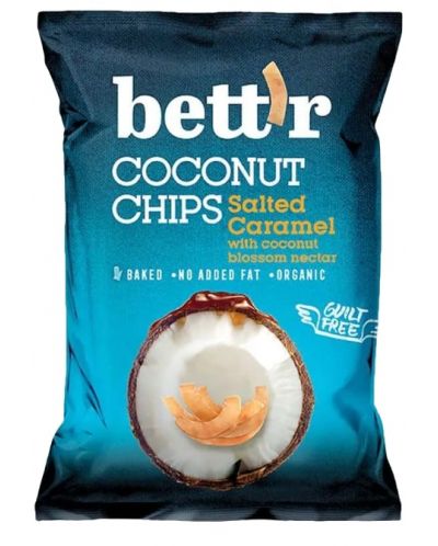 Кокосов чипс със солен карамел, 40 g, Bett'r - 1
