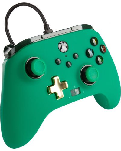 Контролер PowerA - Enhanced, жичен, за Xbox One/Series X/S, Green - 2