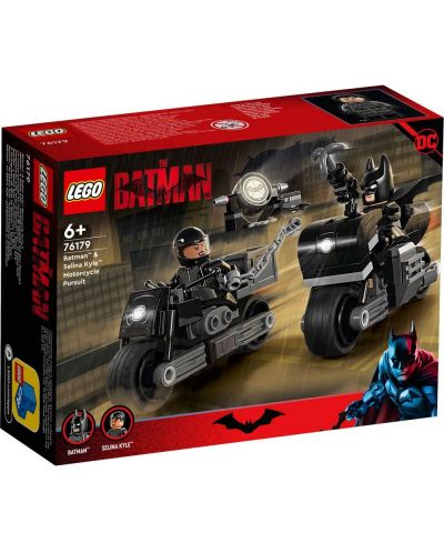 Конструктор LEGO DC Comics - Преследване с мотоциклети Batman и Selina Kyle (76179) - 1