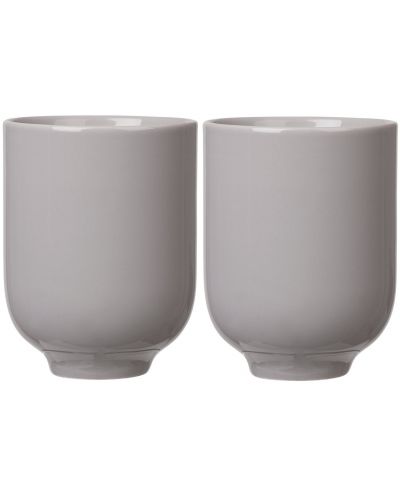 Комплект от 2 двустенни чаши Blomus - Ro, 250 ml, сиви - 1