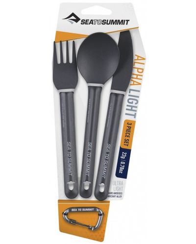 Комплект прибори Sea to Summit - AlphaLight Cutlery Set, 3 бр. - 1