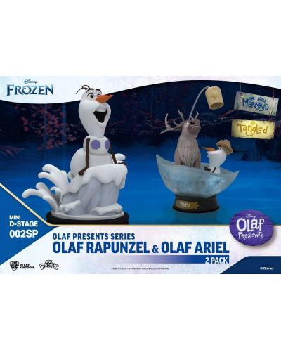Комплект статуетки Beast Kingdom Disney: Frozen - Olaf Presents Tangled and The Little Mermaid (Exclusive Edition) - 8