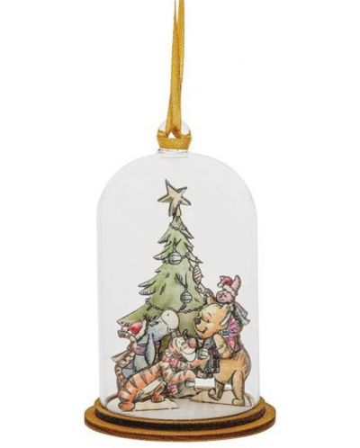 Коледна декорация Enesco Disney: Winnie the Pooh - All Together At Christmas, 9 cm - 1