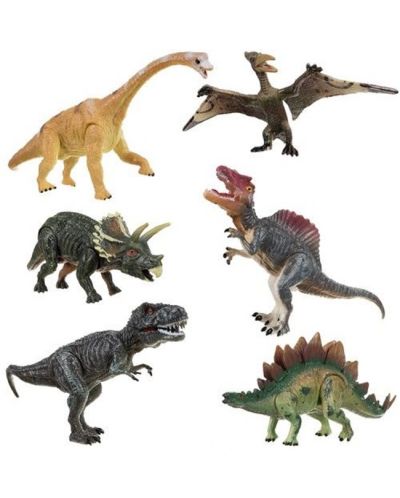 Комплект фигури Kruzzel - Динозаври, 6 броя - 1