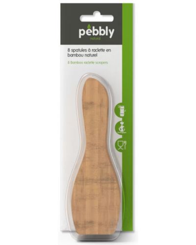 Комплект от 8 бамбукови шпатули Pebbly - 12.8 х 3.9 cm - 2