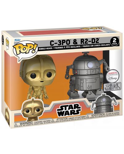 Комплект фигури Funko POP! Movies: Star Wars - C-3P0 & R2-D2 (Concept Series) (Exclusive at Disney) - 2