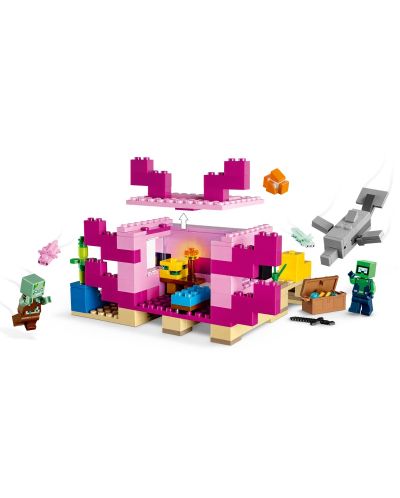 Конструктор LEGO Minecraft - Къща-аксолотъл (21247) - 3