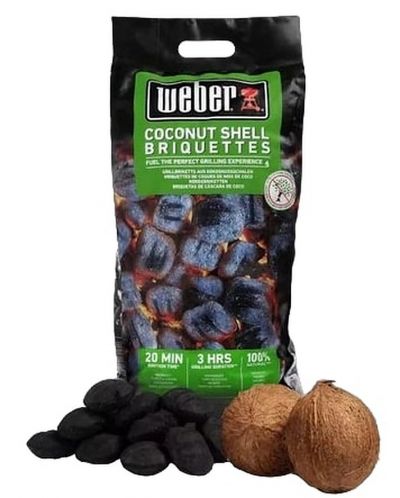 Кокосови брикети Weber - 100% натурални, 4 kg - 1