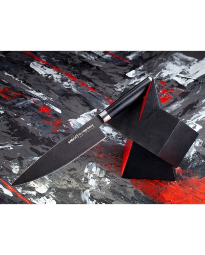 Комплект от 3 ножа Samura - MO-V Stonewash, черни - 4