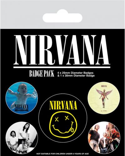 Комплект значки Pyramid Music: Nirvana - Albums - 1
