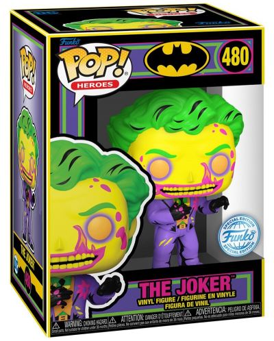 Комплект Funko POP! Collector's Box DC Comics: Batman - The Joker (Blacklight) (Special Edition) - 4