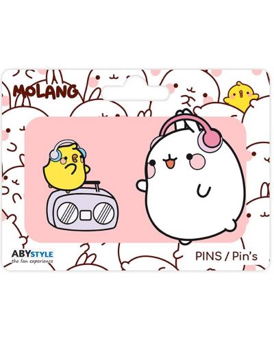 Комплект значки ABYstyle Animation: Molang - Music Molang - 2