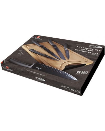 Комплект от 5 ножа и дъска за рязане Berlinger Haus - Metallic Line Carbon Pro Edition - 2
