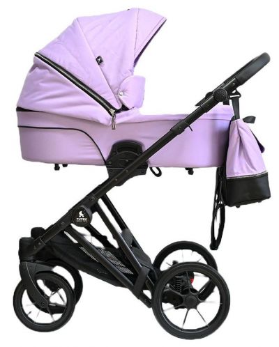 Комбинирана бебешка количка 3 в 1 Tutek - Diamos Pro 3, лилава - 1