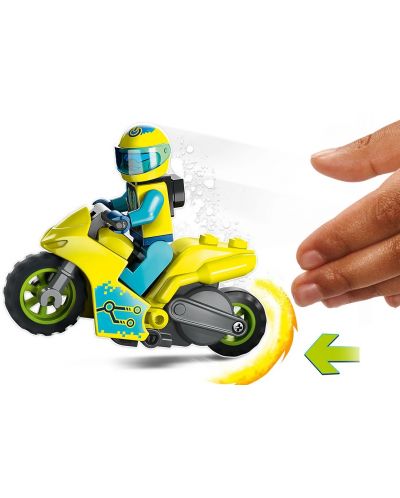 Конструктор LEGO City - Stuntz, Кибер каскадьорски мотоциклет (60358) - 5