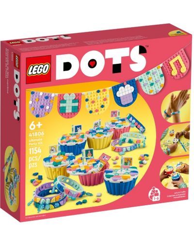 Комплект LEGO Dots - Невероятен парти комплект (41806) - 1