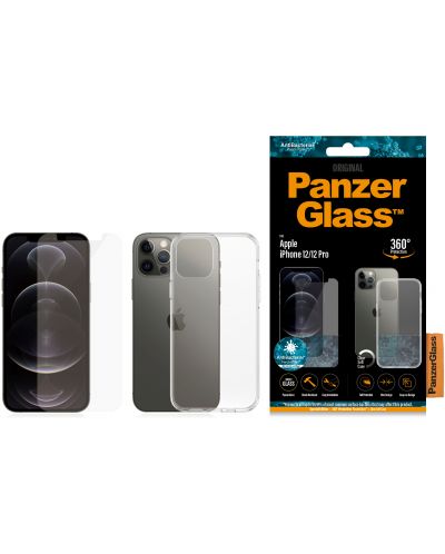 Калъф и протектор PanzerGlass - iPhone 12/12 Pro, прозрачни - 3