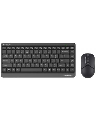 Комплект мишка и клавиатура A4tech - FG1112 Fstyler, безжичен, черен - 1