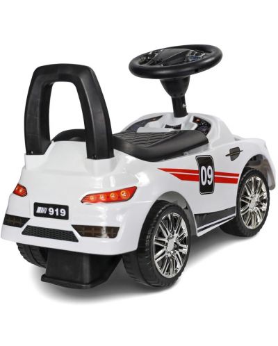 Кола за яздене Baby Mix - Racer, бяла - 4