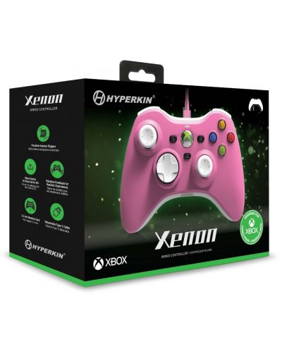 Контролер Hyperkin - Xenon, жичен, розов (Xbox One/Series X/S/PC) - 5