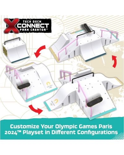 Комплект скейтборди за пръсти Tech Deck - Olympic X Connect Creator Sky Brown - 8