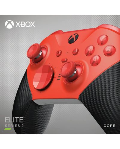 Контролер Microsoft - Xbox Elite Wireless Controller, Series 2 Core, червен - 5