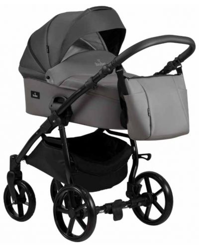Комбинирана бебешка количка 3 в 1 Buba - Karina Light, Dark Grey - 2