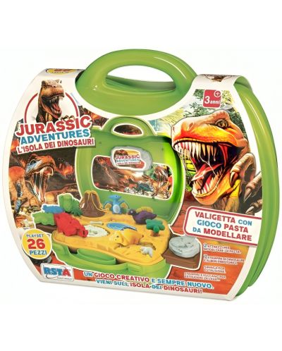 Комплект с моделин RS Toys - Jurassic Adventures, 26 части - 2