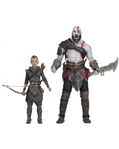 Комплект екшън фигури NECA God of War - Kratos & Atreus - 1